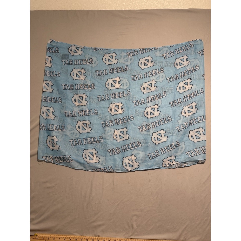 NCAA North Carolina Tarheels sheer‎ blue scarf unisex, winter, fashion